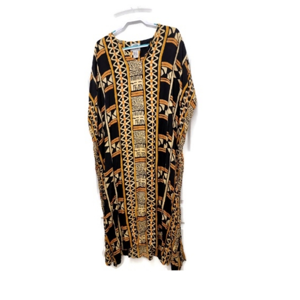 ``D25513 Nubian Queen Print Maxi Dress